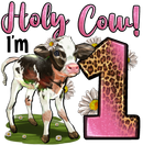 DTF Transfer Sheet  - Holly Cow I'm 1