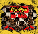 20oz Skinny Tumbler Printed Paper -  Hot mess boy mama
