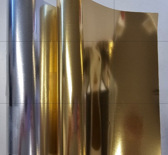 Siser Soft Metallic Gold and Silver htv pack 20cm x 50cm