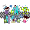 DTF Transfer Sheet - Checked Monster