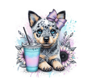 Blue Heeler 20oz Skinny Tumbler Printed Paper