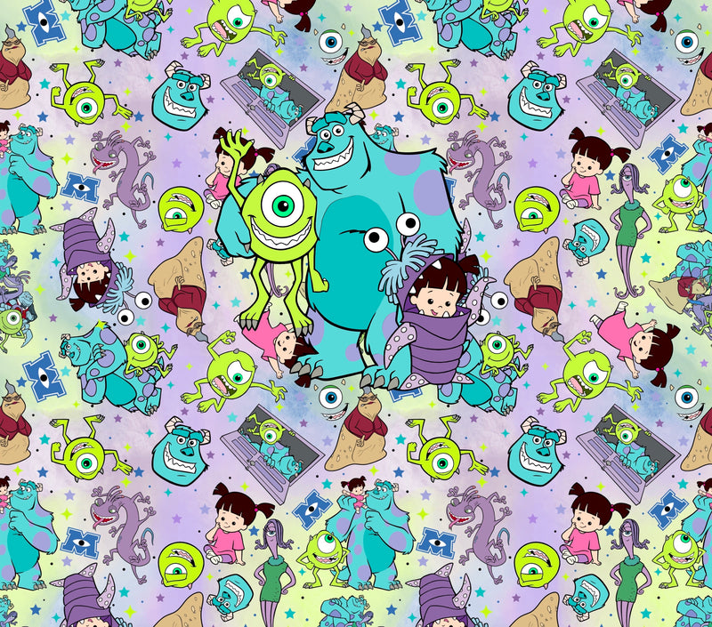 Monster Party 20oz Skinny Tumbler Printed Paper