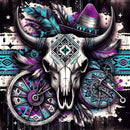 Wooden Cow Skull 20oz Skinny Tumbler Printed Paper