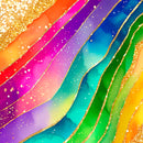 A4 Printed Sublimation Sheets - Glitter Rainbow Alcohol Ink