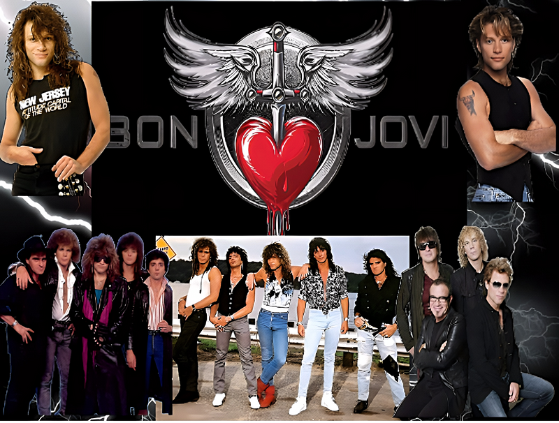 Bon jovi 20oz Skinny Tumbler Printed Paper