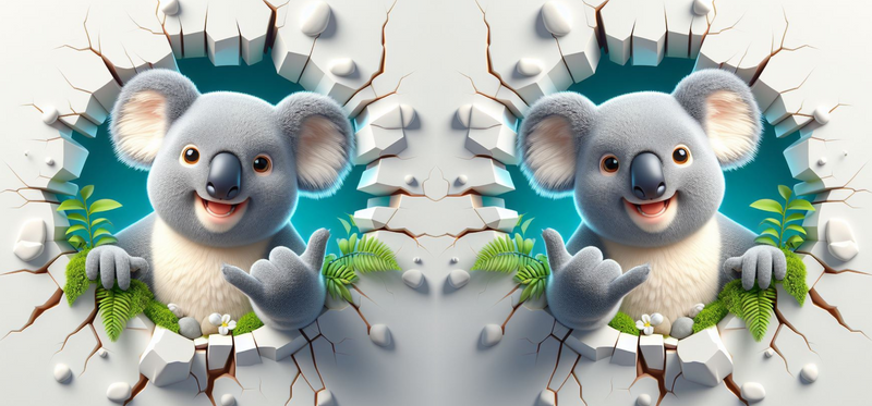 3D Funny Koala