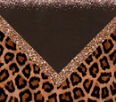 Leather Glitter Leopard 20oz Skinny Tumbler Printed Paper