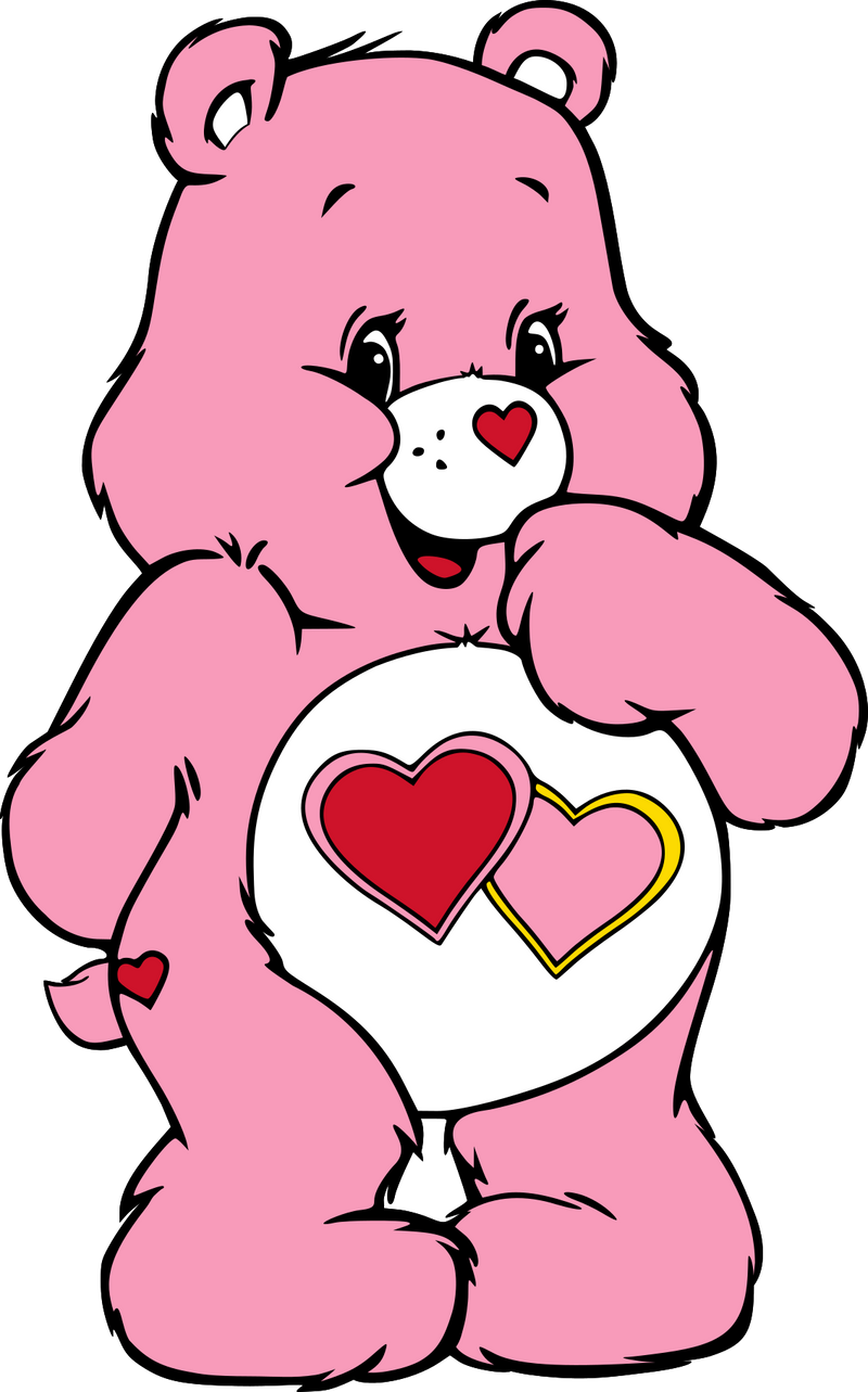 DTF Transfer Sheet - Pink Care Bear