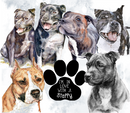 I Love my Staffy 20oz Skinny Tumbler Printed Paper