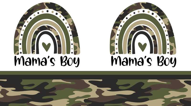 Mama's Boy 20oz Tumbler and 12oz Sippy cup Sublimation Print Set