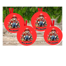 Mario Christmas Hanging Ornament Sublimation Print