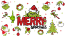 Merry Grinchmas 16oz Libbey Glass Can Sublimation Print