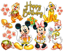 DTF Transfer Sheet - Happy Birthday Golden Mouse