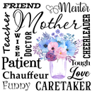 Mother's Day DTF Print - Mother's Day Flowers