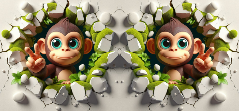 3D Funny Monkey