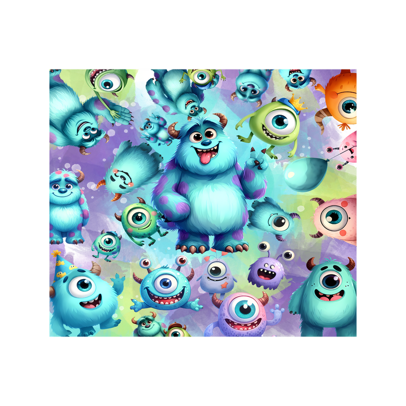 Dancing Monster 20oz Skinny Tumbler Printed Paper