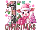 DTF Transfer Sheet - My First Christmas Cow