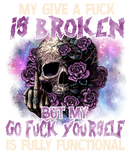 My Give Fuck Printed Sublimation Paper for 20oz Skinny Tumblers