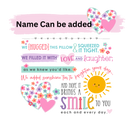 Poem DTF Cushion Print.