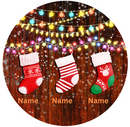 Personalized Christmas Stockings Hanging Ornament Sublimation Prints