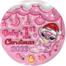 Babies First Christmas Personalized Christmas Hanging Ornament Sublimation Prints