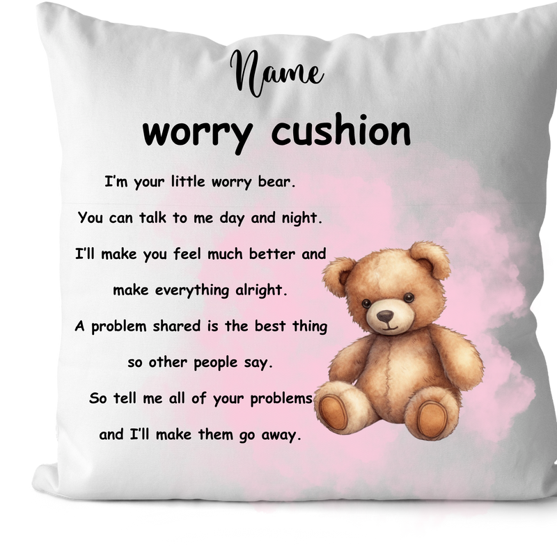 DTF Cushion Print - Worry Cushion