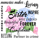 Sister's DTF Cushion Print.