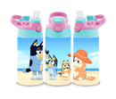 12oz Sublimation Flip Top Water Bottle Print - Family Dog