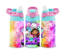 12oz Sublimation Flip Top Water Bottle Print - Dolls House Car
