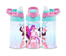 12oz Sublimation Flip Top Water Bottle Print - K-Pop