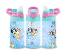 12oz Sublimation Flip Top Water Bottle Print - Family Dog