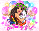 DTF Transfer Sheet - Birthday Girl Moa