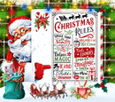 Christmas Rules 20oz Skinny Tumbler Printed Paper