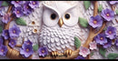 3D White Owl printed Sublimation Paper for 11oz mug