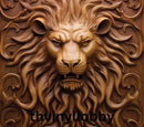3D Wooden Lion 20oz Skinny Tumbler Printed Paper