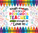 Pre School Teacher 20oz Skinny Tumbler Printed Paper