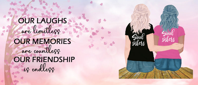 Soul sisters printed Sublimation Paper for 11oz mug.