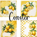 Sublimation Coaster Prints 4 Per Pkt 4"x4" - Lemons