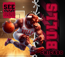 Bulls 20oz Tumbler Sublimation Print