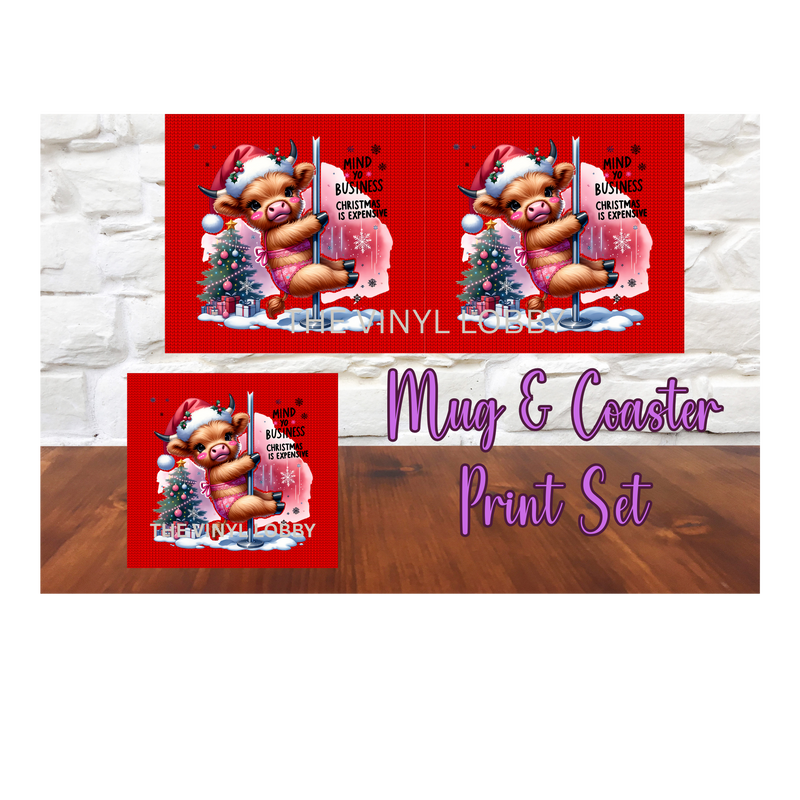 Sublimation Mug Print with Coaster Print - Dancing Highlander
