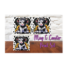 Sublimation Mug Print with Coaster Print - Sunflower Cow