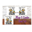 Sublimation Mug Print with Coaster Print - Crazy