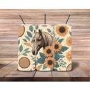 Wooden Horse 20oz Skinny Tumbler Printed Paper