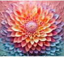 3D Floral Dahlia 20oz Skinny Tumbler Printed Paper