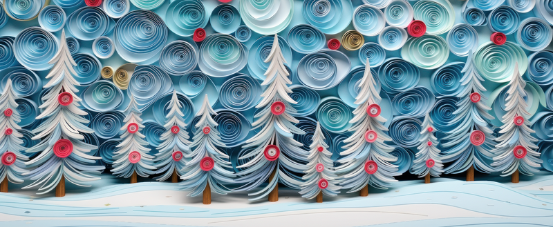 3D Christmas snow tree's Printed Sublimation Paper for 11oz mug.