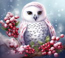 Owl Christmas 20oz Skinny Tumbler Printed Paper