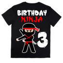 DTF Transfer Sheet - Ninja Birthday Prints