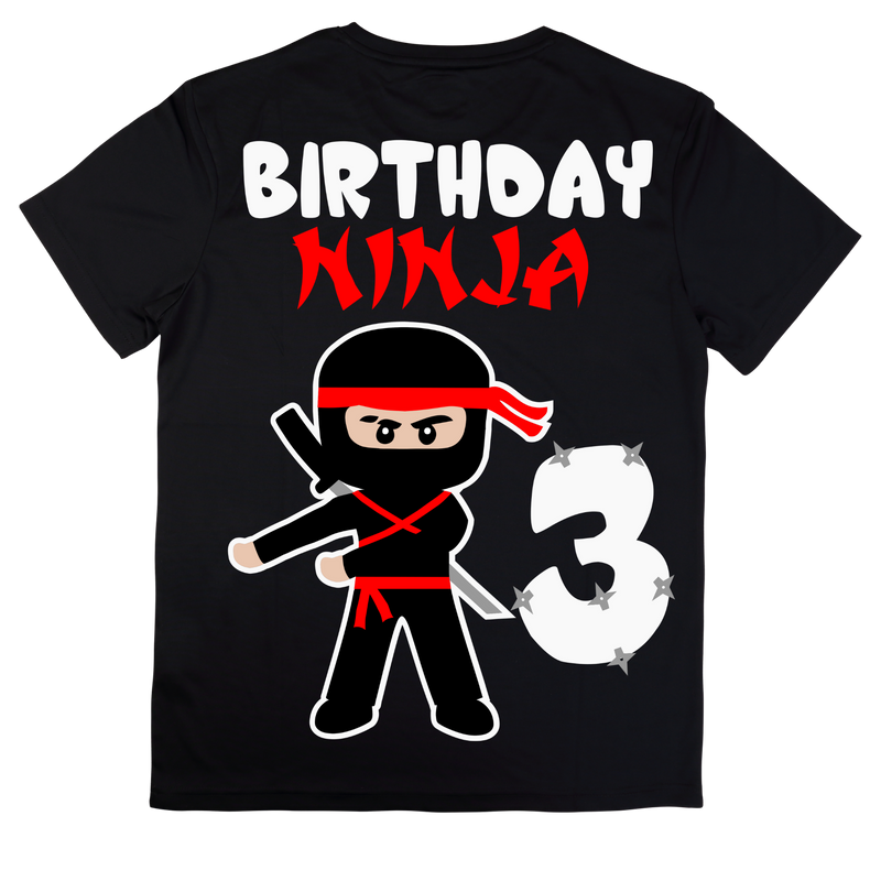 DTF Transfer Sheet - Ninja Birthday Prints