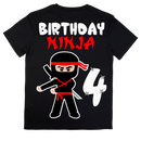 DTF Transfer Sheet - Ninja Birthday Prints