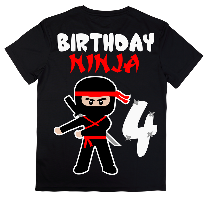 DTF Transfer Sheet - Ninja Birthday Prints